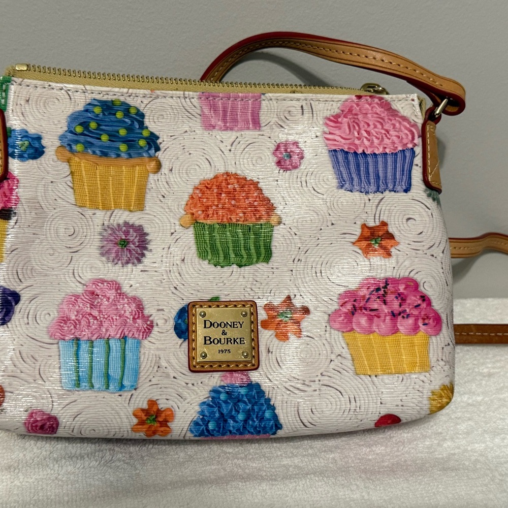 Dooney and Bourke Cupcake Print Tote, Crossbody, and Wristlet Set - Picture 3 of 5